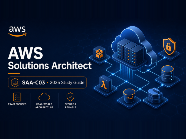 AWS Certified Solutions Architect Associate SAA-C03 2026 Study Guide featured image with AWS logo and cloud architecture diagram